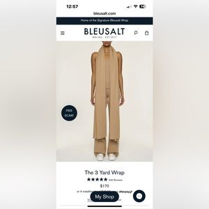 BLEUSALT 3-Yard Wrap NEW